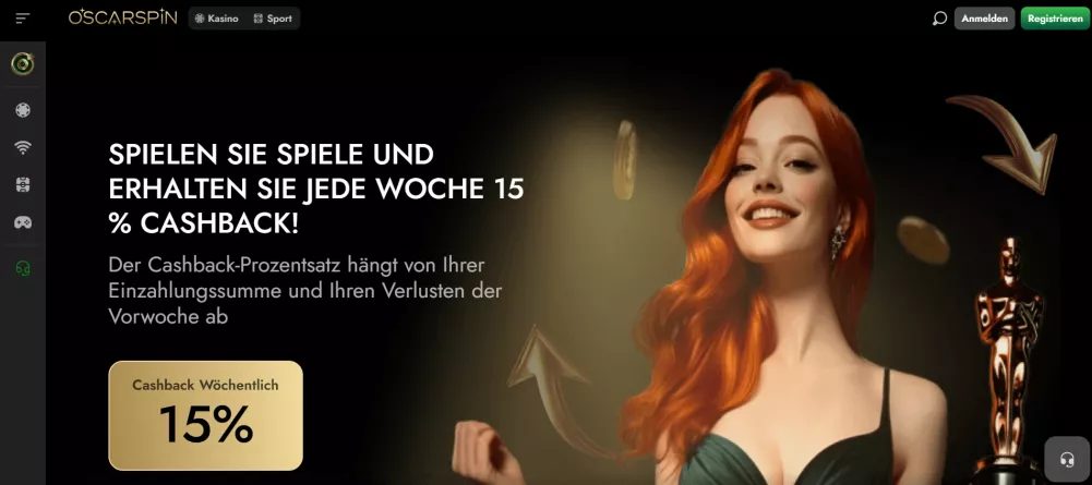 Oscarspin Casino – Bis zu 4.500 € Willkommensbonus + 350 Freispiele sichern